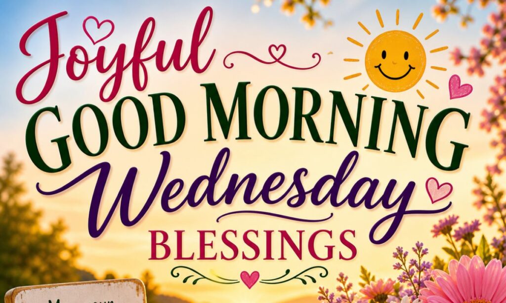 Joyful Good Morning Wednesday Blessings
