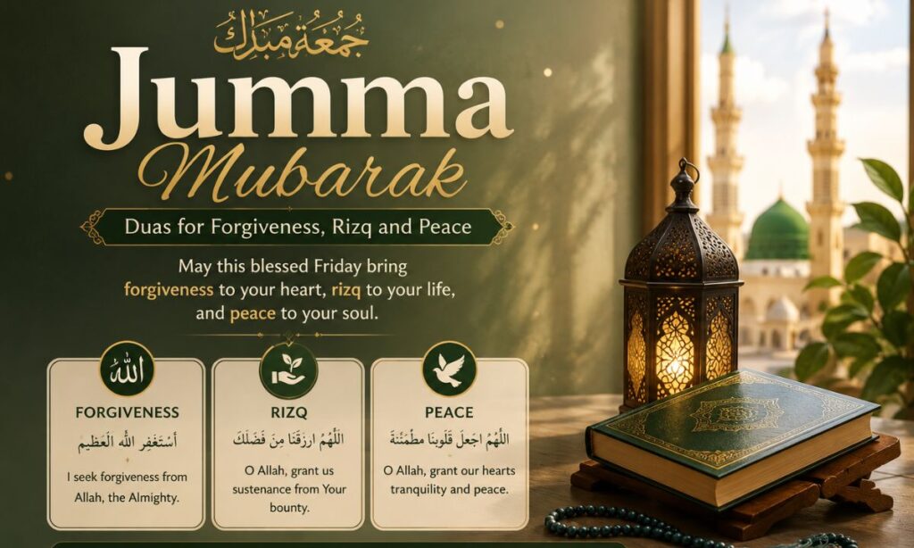 Jumma Mubarak Duas for Forgiveness, Rizq and Peace