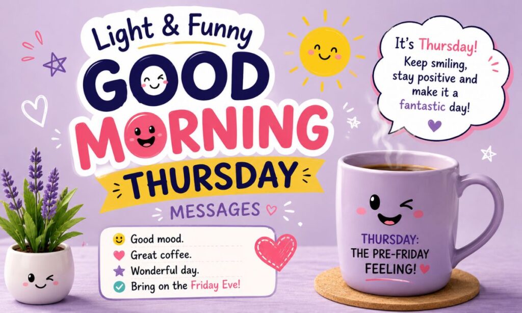 Light & Funny Good Morning Thursday Messages