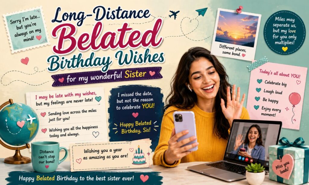 Long-Distance Belated Birthday Wishes