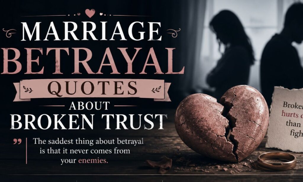 Marriage Betrayal Quotes About Broken Trust