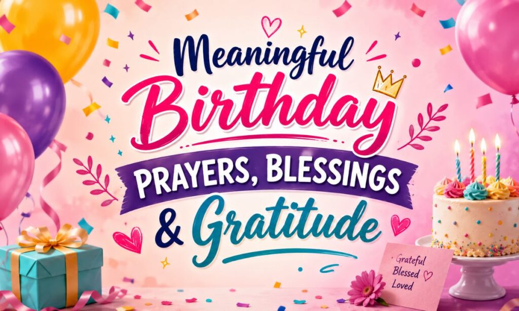 Meaningful Birthday Prayers, Blessings & Gratitude