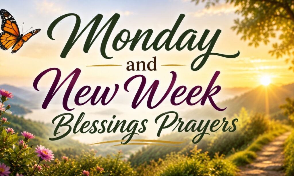Monday and New Week Blessings Prayers