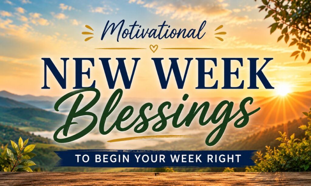 Motivational New Week Blessings to Begin Your Week Right