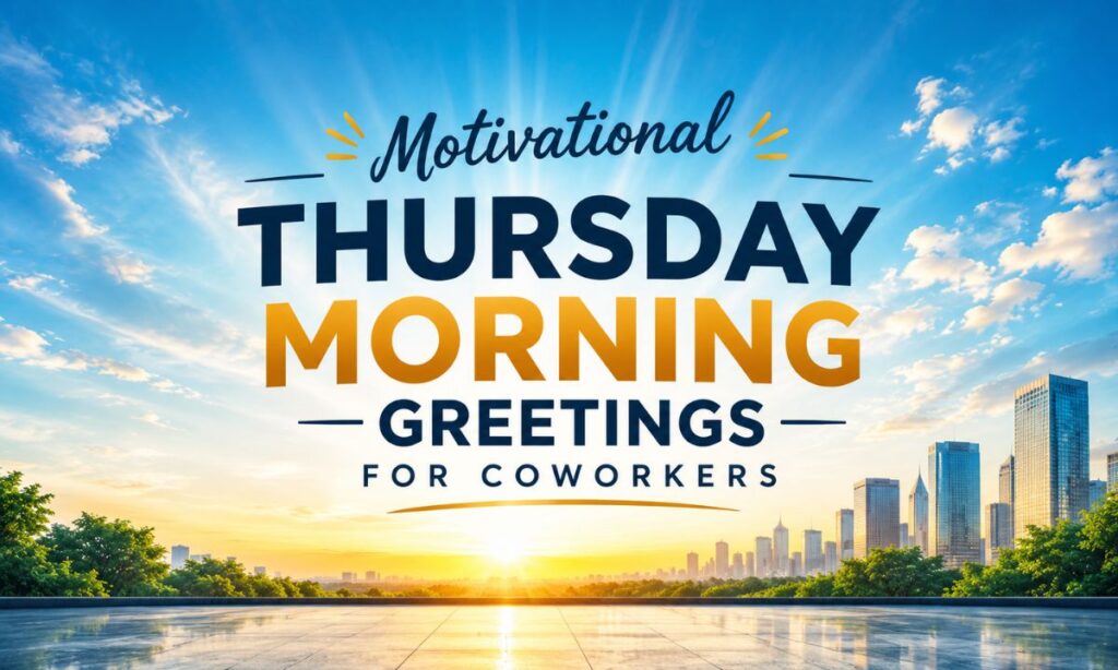 Motivational Thursday Morning Greetings for Coworkers