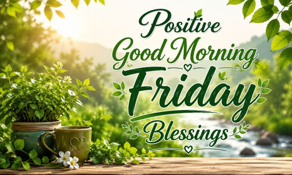 Positive Good Morning Friday Blessings