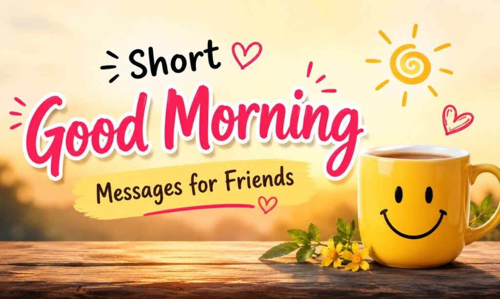 Short Good Morning Messages for Friends
