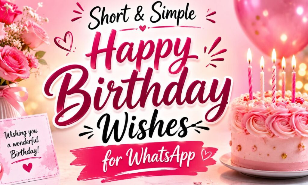 Short and Simple Happy Birthday Wishes for WhatsApp