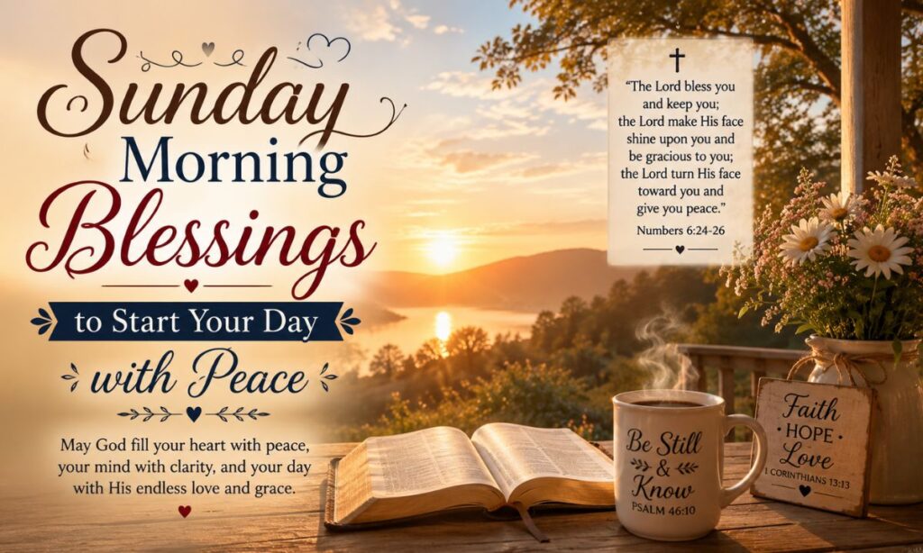 Sunday Morning Blessings to Start Your Day with Peace