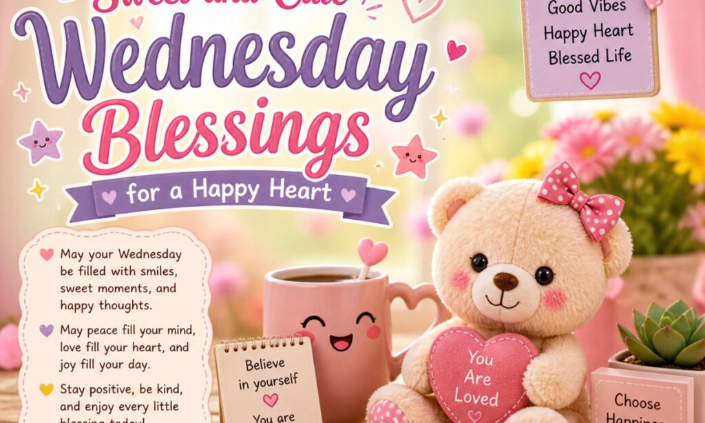 Sweet and Cute Wednesday Blessings for a Happy Heart