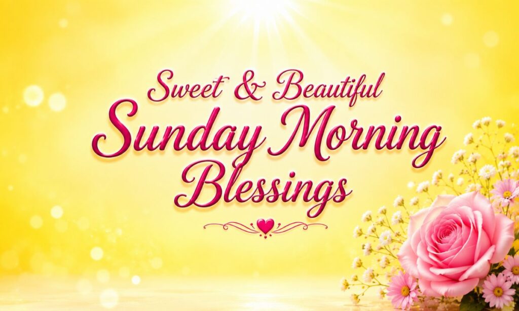Sweet & beautiful Sunday morning blessings