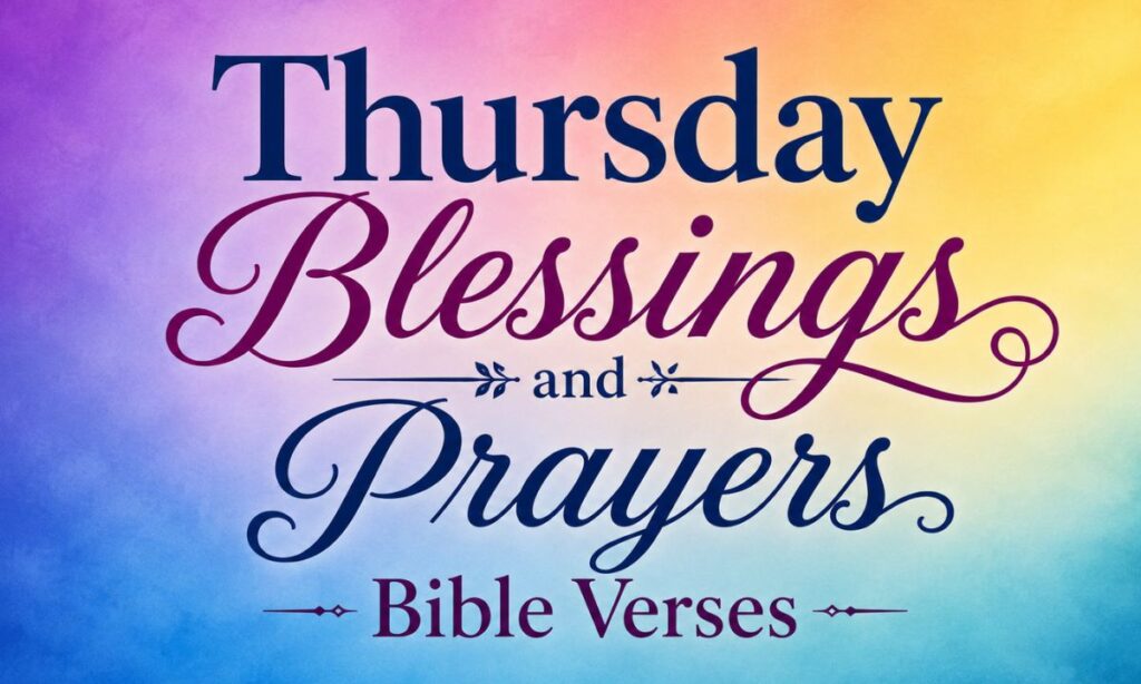 Thursday Blessings and Prayers bible verses