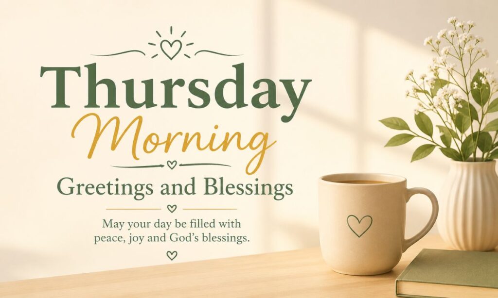 Thursday Morning Greetings and Blessings Images and Quotes