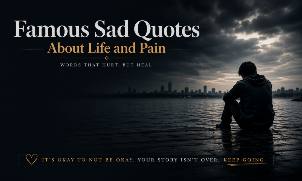 Famous Sad Quotes About Life and Pain