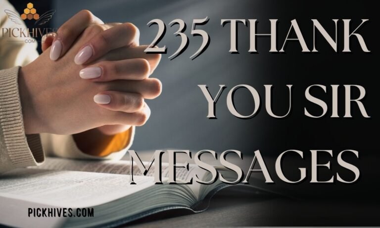 235 Thank You Sir Messages