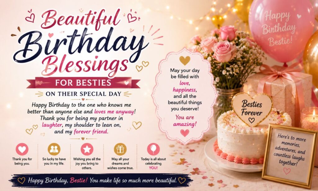 Beautiful Birthday Blessings for Besties on Their Special Day