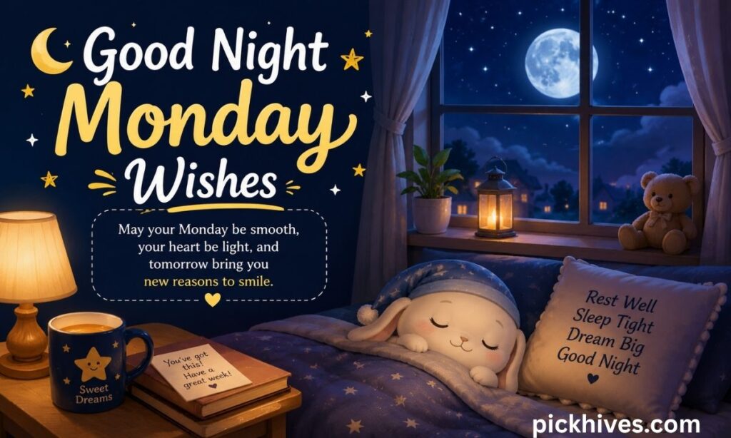 Good Night Monday Wishes