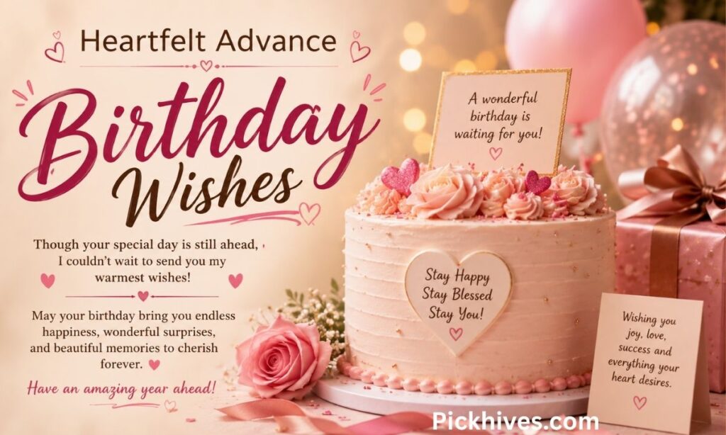 Heartfelt Advance Birthday Wishes