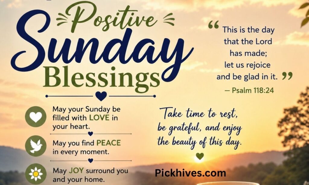 Inspirational Quotes Positive Sunday Blessings