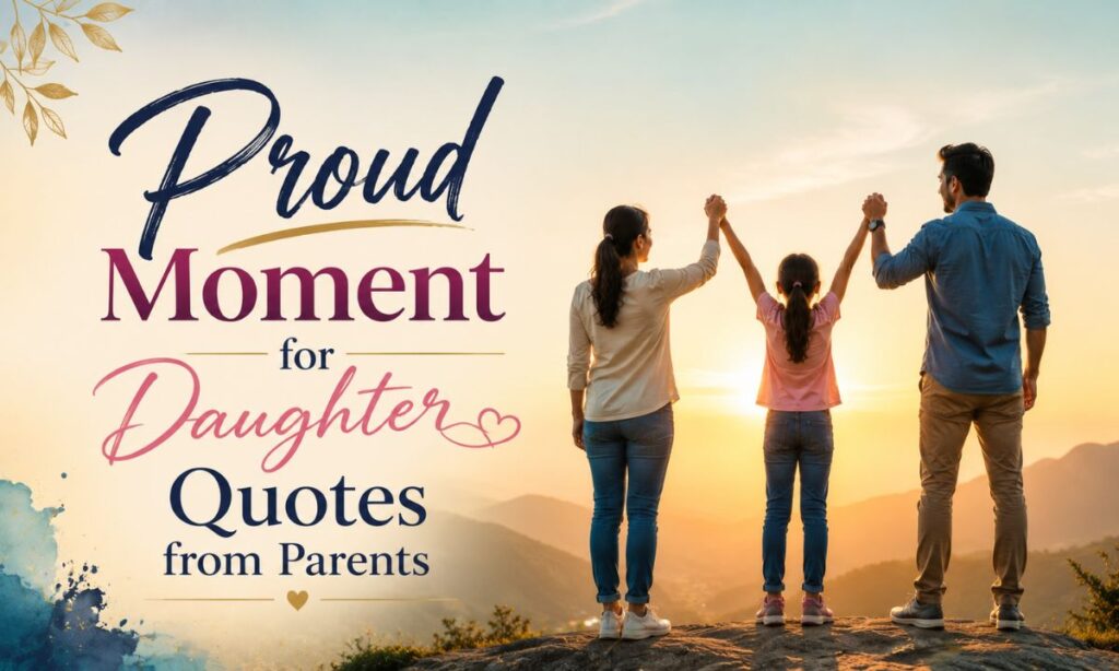 Proud Moment for Daughter Quotes from Parents