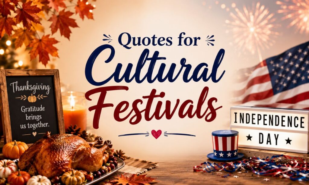 Quotes for Cultural Festivals