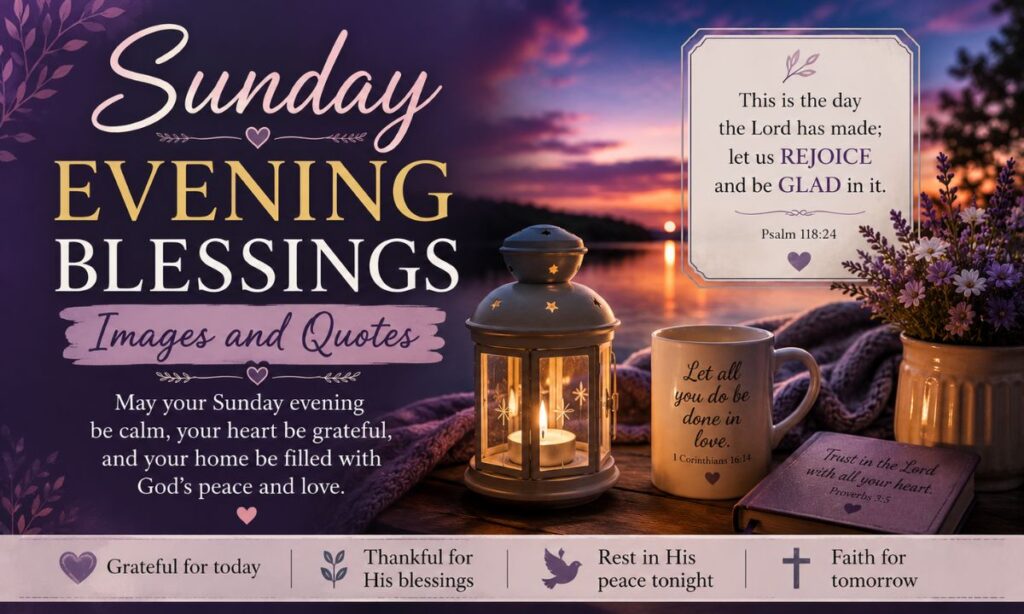 Sunday Evening Blessings Images and Quotes