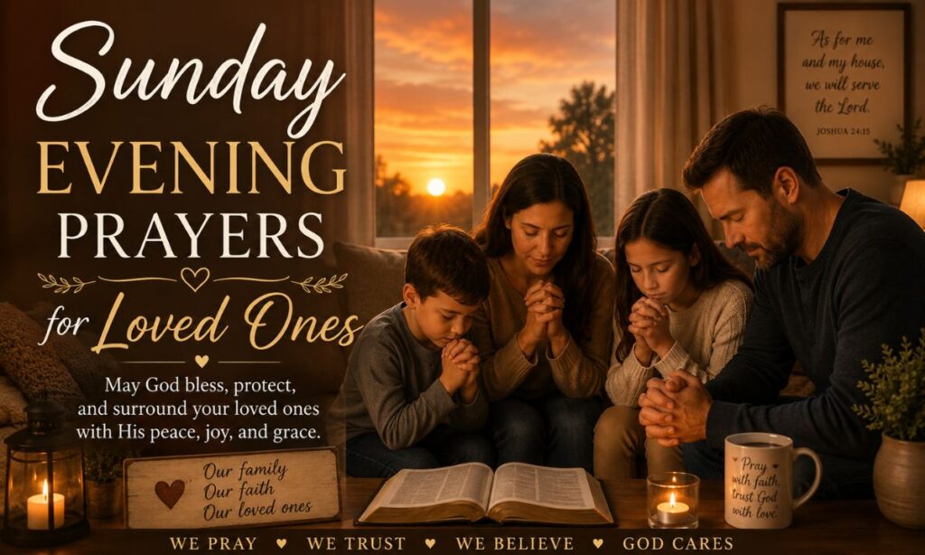 Sunday Evening Prayers for Loved Ones