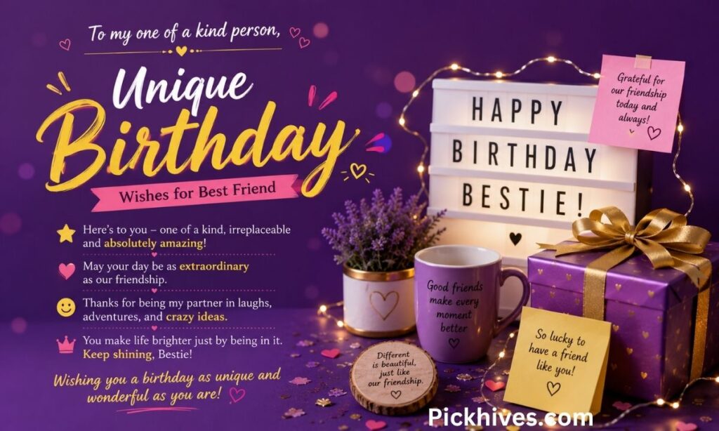 Unique Birthday Wishes for Best Friend