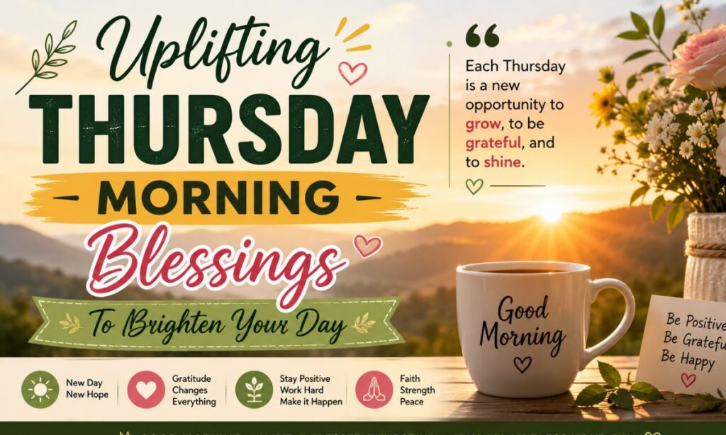 Uplifting Thursday Morning Blessings To Brighten Your Day