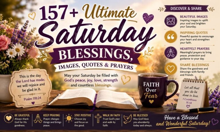 157+ Ultimate Saturday Blessings, Images, Quotes & Prayers