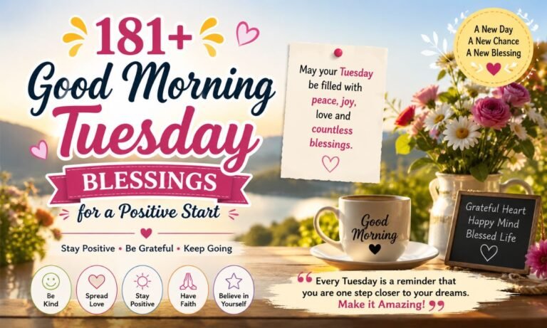 181+ Good Morning Tuesday Blessings for a Positive Start