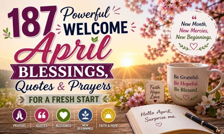 187 Powerful Welcome April Blessings, Quotes & Prayers