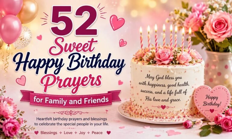 52 Sweet Happy Birthday Prayers for Family and Friends